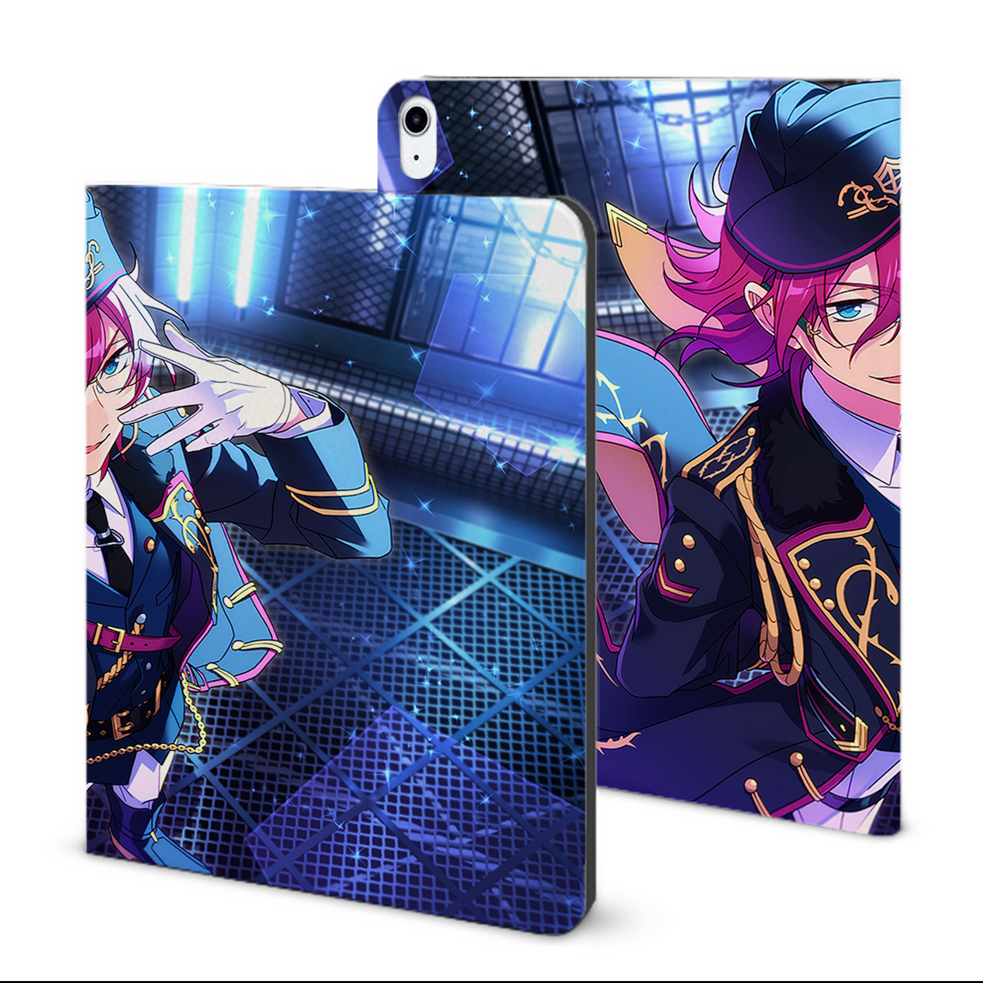（画像用） あんさんぶるスターズ! Ensemble Stars IPad ケース ブック型 PUレザー TPU 耐衝撃 軽量 薄型 ペン収納なし 全面保護 IPad 各モデル対応